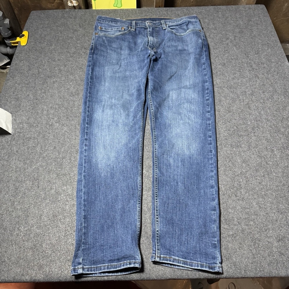 Levi's 502‎ Jeans Mens 34x30 (34x27) Taper Fit Blue Denim Western Retro Outdoor